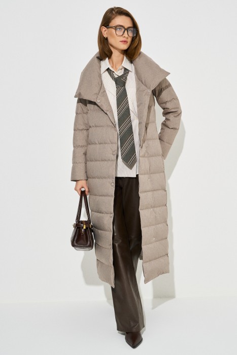 пуховик с воротником-стойкой по цене 5940 руб вид справа