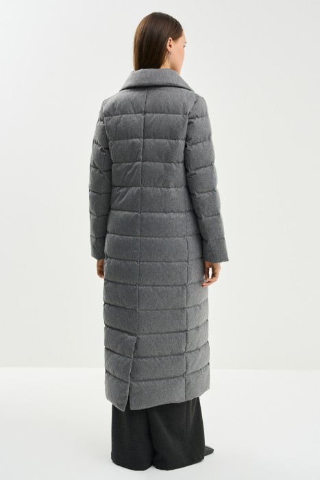 пуховик с воротником-стойкой по цене 5940 руб вид справа