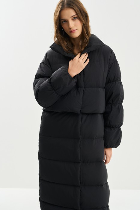 пуховик-трансформер от бренда снежная королева вид слева