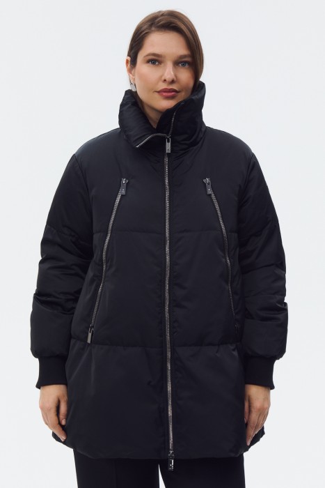 пуховик  от бренда снежная королева вид слева