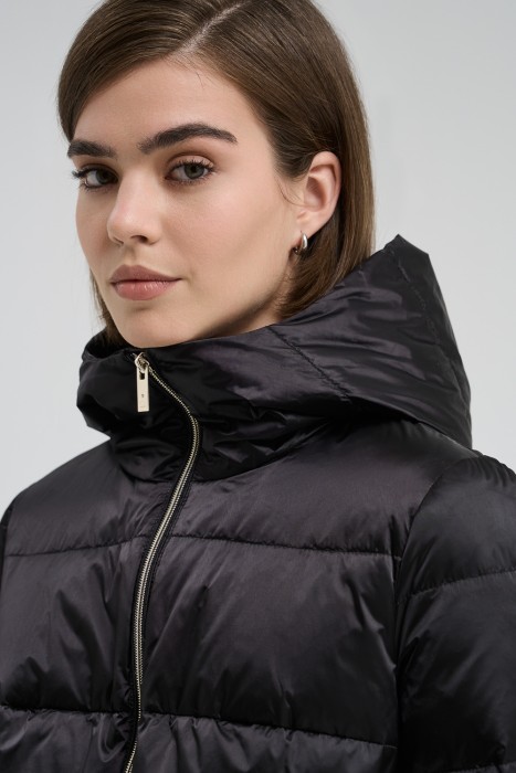 пуховое пальто из россии вид сбоку