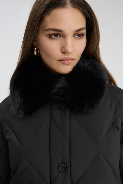 пуховое пальто из россии вид сбоку