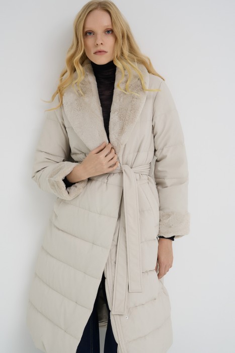 пуховое пальто 715351003 фотография