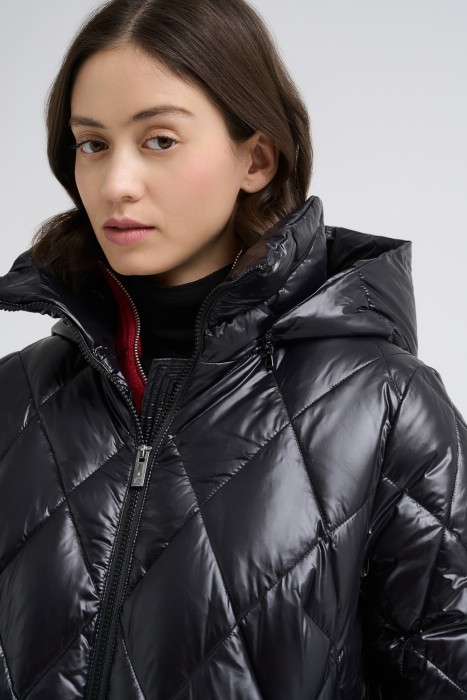 пуховое пальто из россии вид сбоку