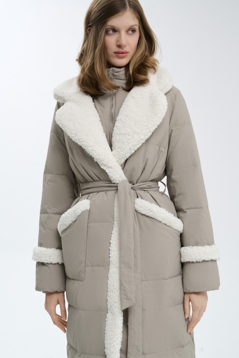 пуховое пальто 723426003 фотография