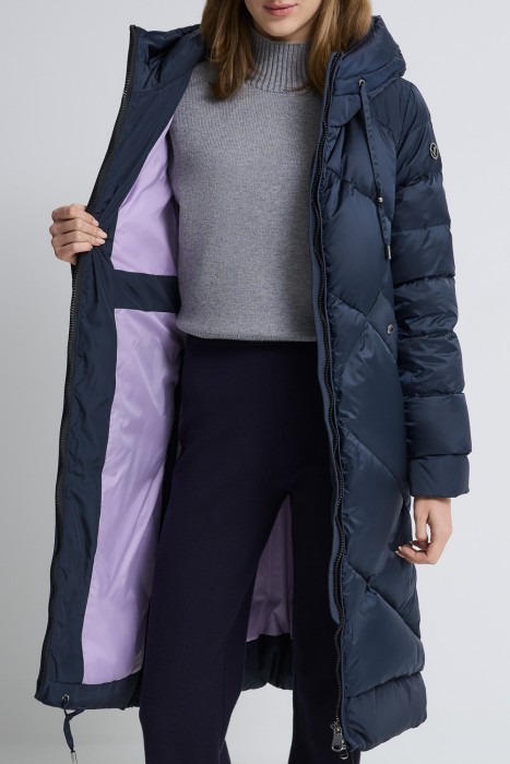 пуховое пальто из россии вид сбоку