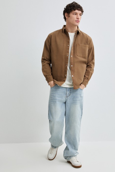 рубашка из денима по цене 2680 руб вид справа