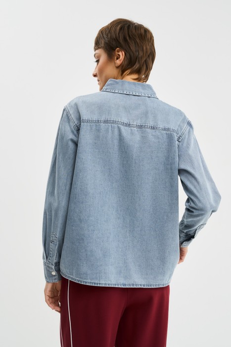 рубашка из денима по цене 1760 руб вид справа