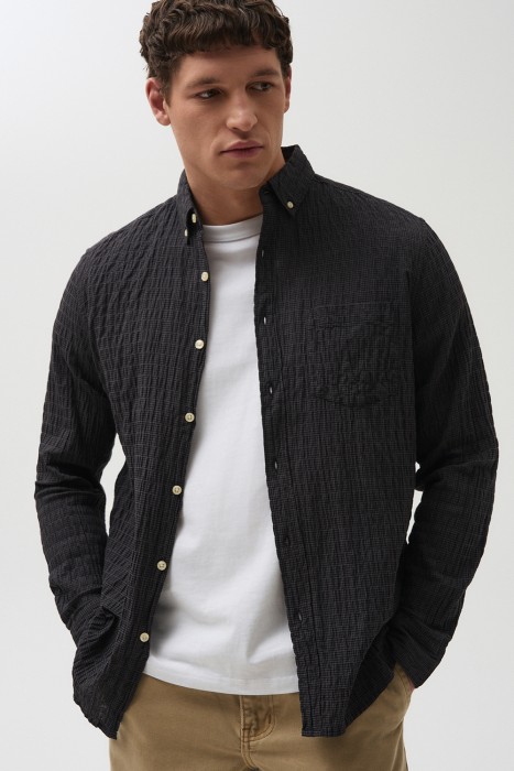 рубашка из фактурной ткани 798295003 фотография