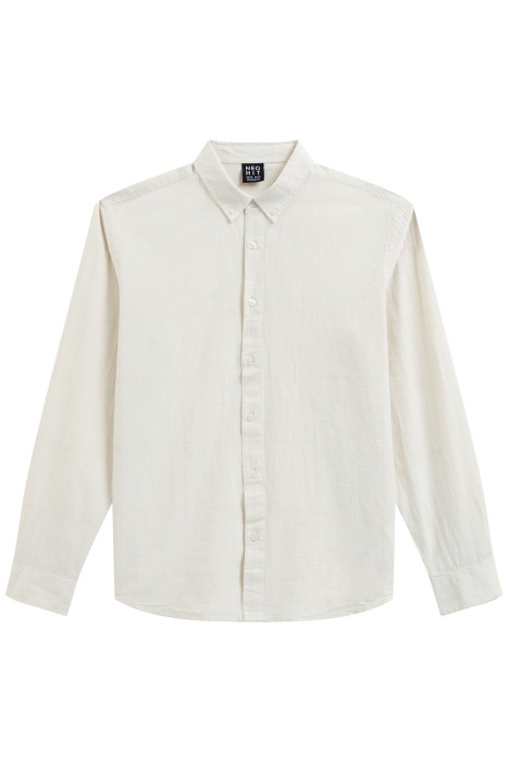 рубашка из хлопка и льна из россии вид сбоку