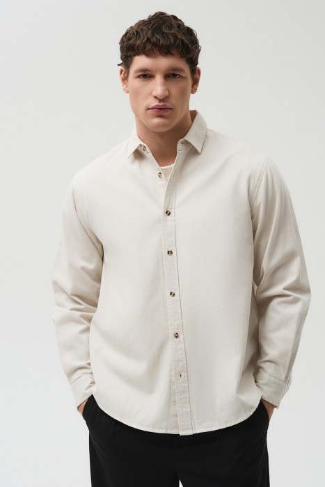 рубашка из хлопка и льна 798781003 фотография