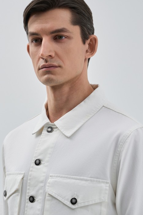 рубашка из хлопка из россии вид сбоку
