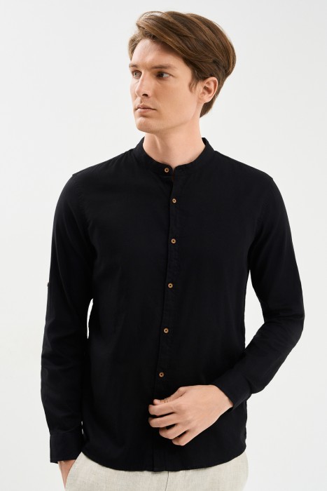 рубашка из хлопка от бренда снежная королева вид слева