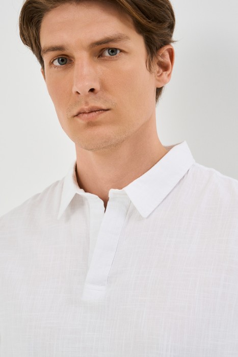 рубашка из хлопка от бренда снежная королева вид слева