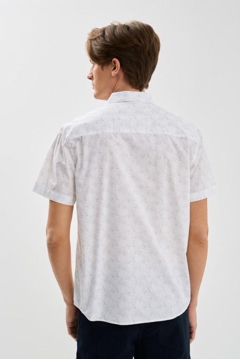 рубашка из хлопка по цене 1360 руб вид справа