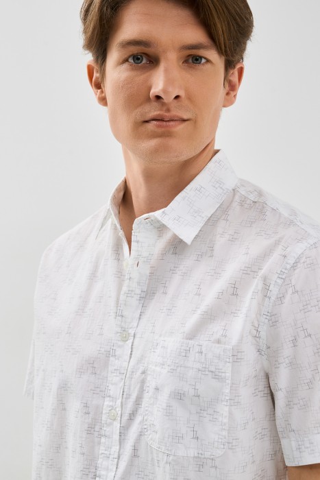 рубашка из хлопка из россии вид сбоку