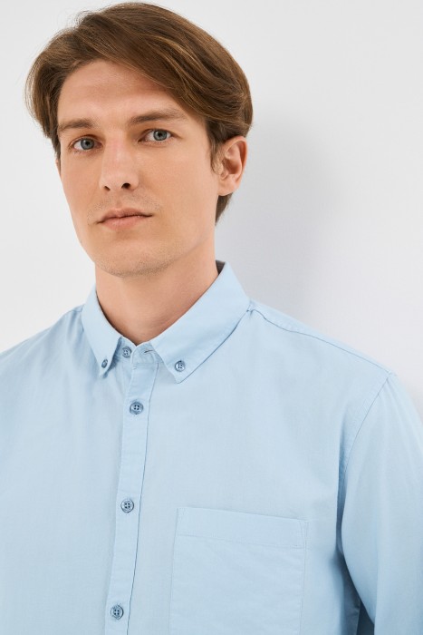 рубашка из хлопка от бренда снежная королева вид слева