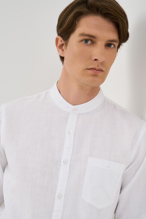 рубашка из хлопка из россии вид сбоку