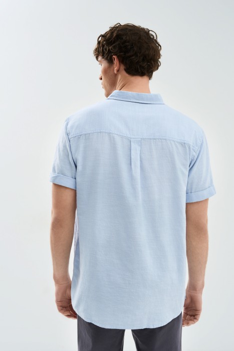 рубашка из хлопка по цене 1360 руб вид справа