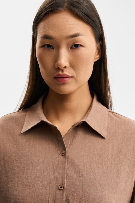 рубашка из хлопка из россии вид сбоку