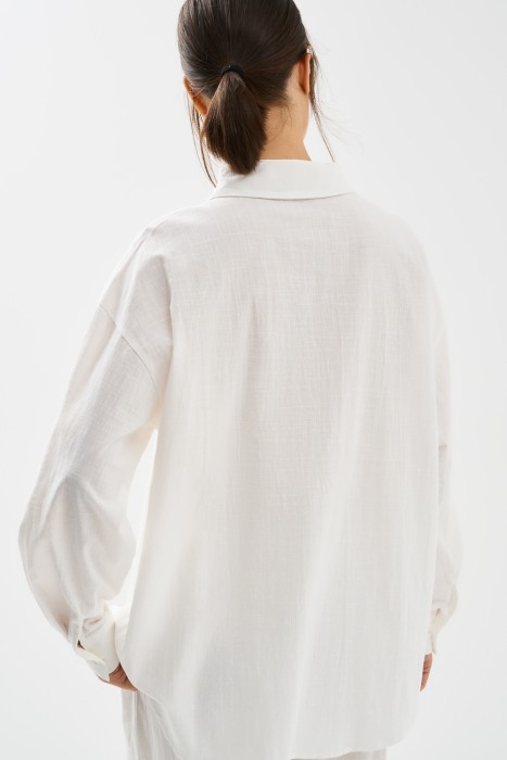 рубашка из хлопка по цене 1860 руб вид справа