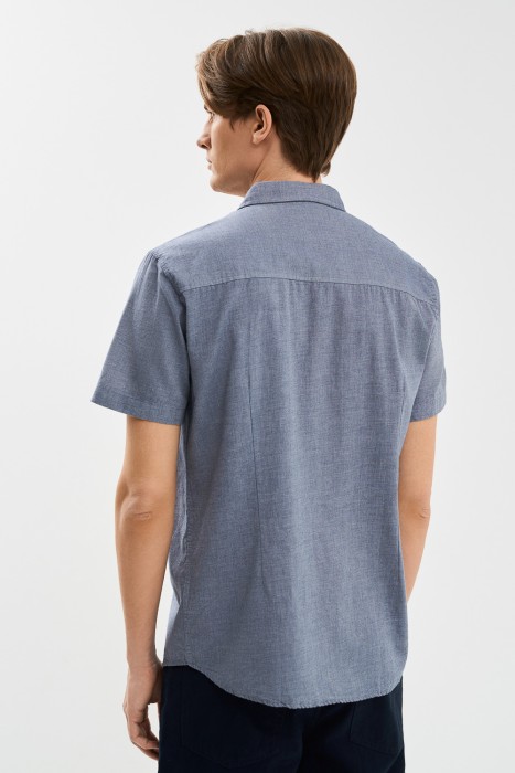 рубашка из хлопка по цене 1290 руб вид справа