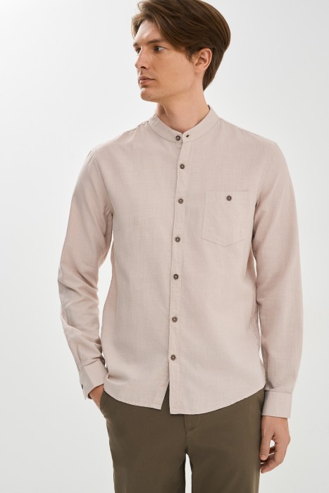 рубашка из хлопка от бренда снежная королева вид слева