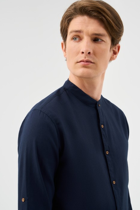 рубашка из хлопка из россии вид сбоку