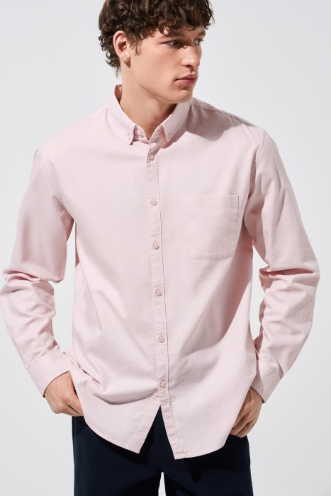 рубашка из хлопка от бренда снежная королева вид слева