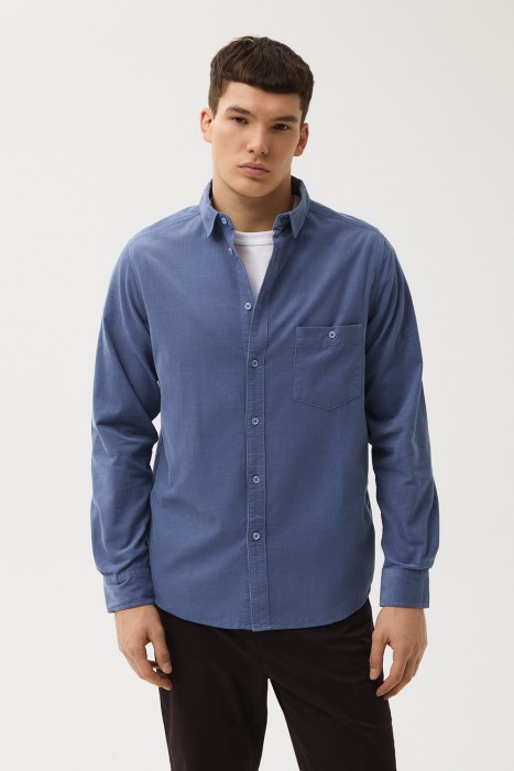 рубашка из хлопка от бренда снежная королева вид слева