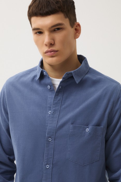 рубашка из хлопка из россии вид сбоку