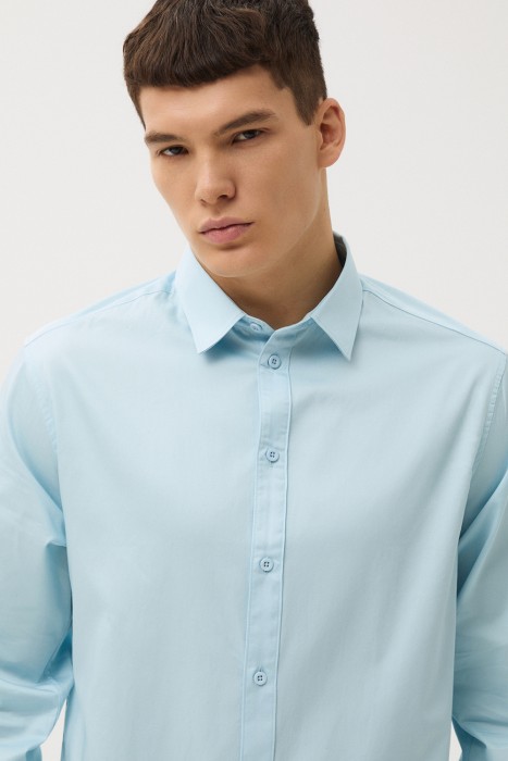 рубашка из хлопка из россии вид сбоку