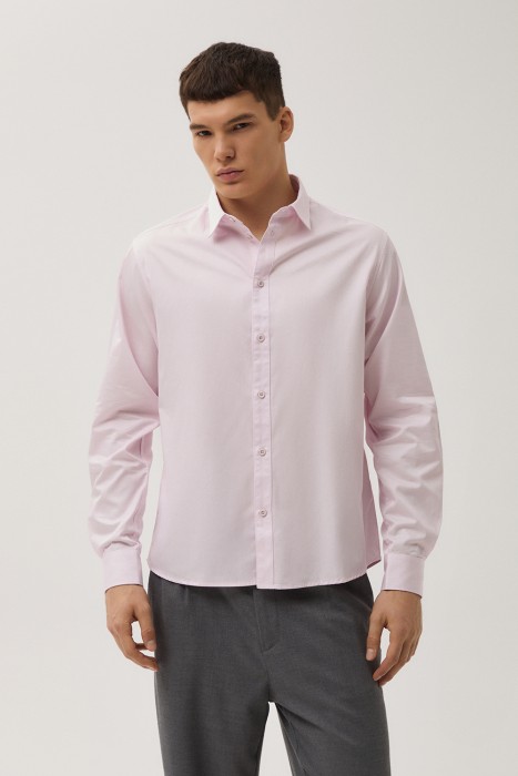 рубашка из хлопка от бренда снежная королева вид слева