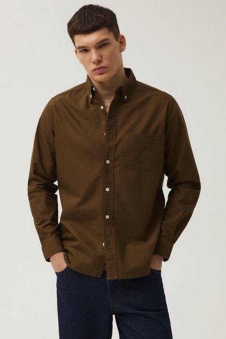 рубашка из хлопка от бренда снежная королева вид слева