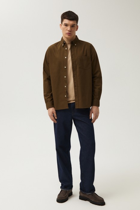 рубашка из хлопка из россии вид сбоку