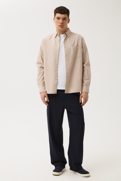 рубашка из хлопка из россии вид сбоку