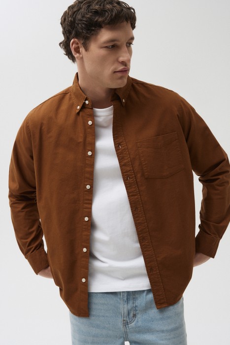 рубашка из хлопка от бренда снежная королева вид слева