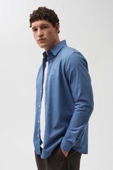 рубашка из хлопка от бренда снежная королева вид слева