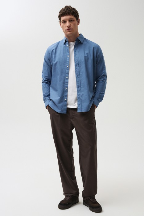 рубашка из хлопка из россии вид сбоку