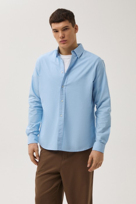 рубашка из хлопка от бренда снежная королева вид слева