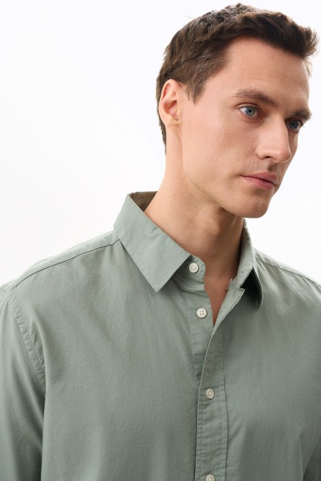 рубашка из хлопка из россии вид сбоку