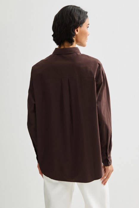 рубашка из хлопка по цене 2520 руб вид справа