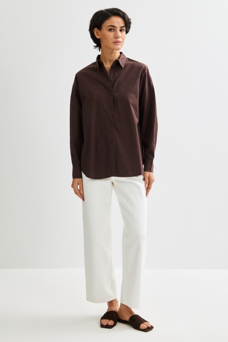 рубашка из хлопка из россии вид сбоку