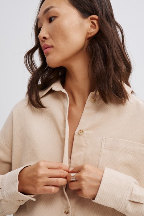 рубашка из хлопка из россии вид сбоку