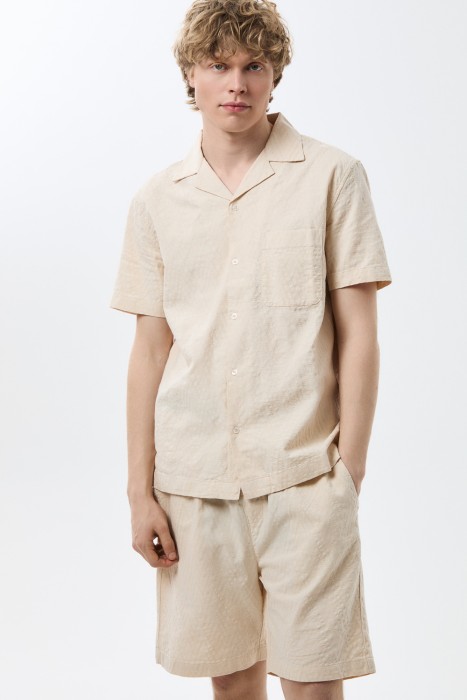 рубашка из хлопка от бренда снежная королева вид слева