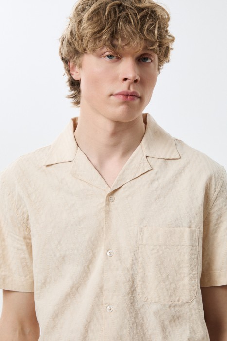 рубашка из хлопка из россии вид сбоку