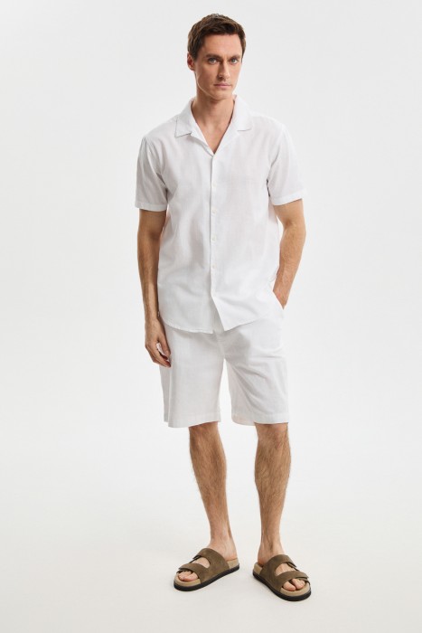 рубашка из хлопка от бренда снежная королева вид слева