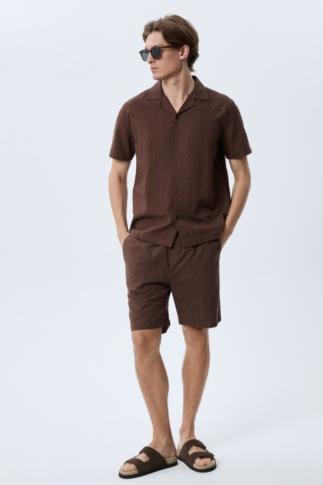 рубашка из хлопка от бренда снежная королева вид слева