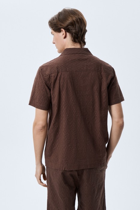 рубашка из хлопка по цене 2670 руб вид справа