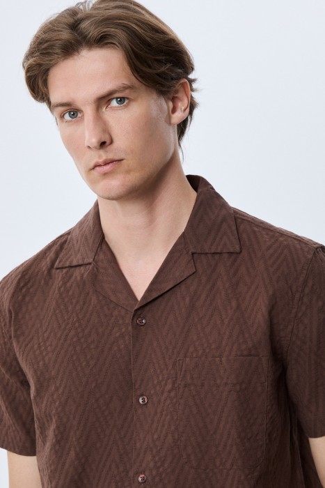 рубашка из хлопка из россии вид сбоку